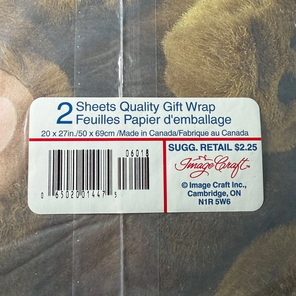 5/$25 VINTAGE Wrapping Paper Teddy Bears